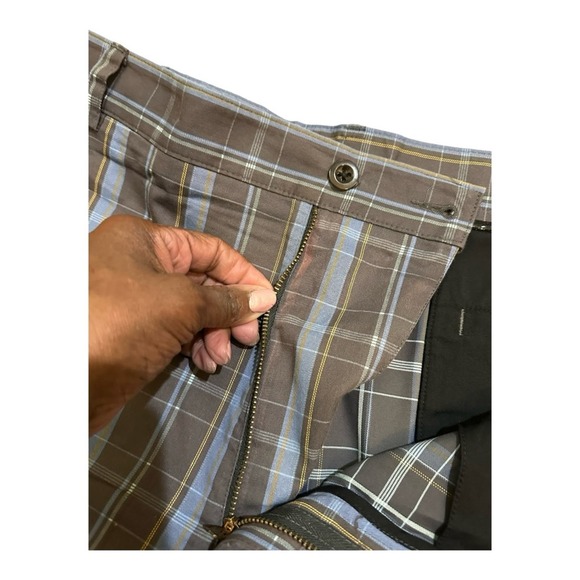 Men’s Nike Dri Fit Golf Flat Front Casual Plaid Shorts packable Travel Size 42 - Picture 4 of 8